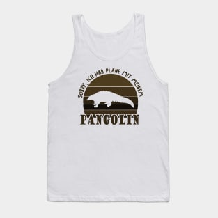 Pangolin Pläne Asien Natur Spezies Vibes Tier Tank Top